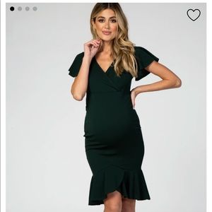 Pink blush maternity dress